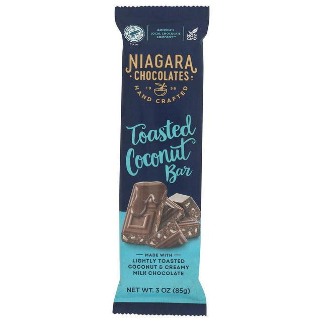 NIAGARA: Milk Chocolate Toasted Coconut Bar, 3 oz - #tag1# - #tag2#
