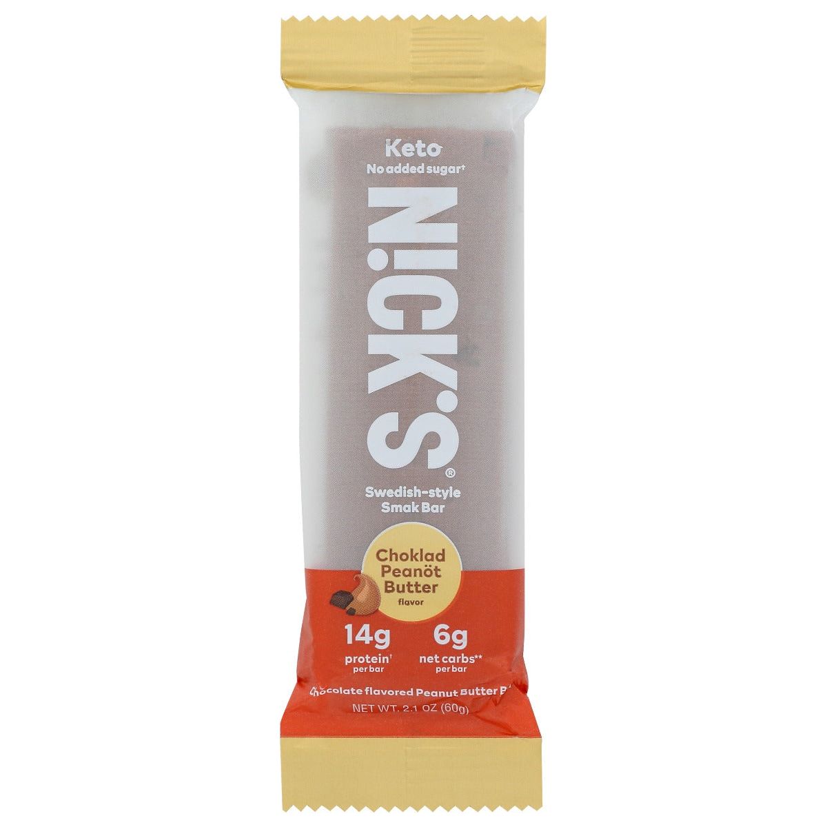NICKS: Choklad Peanot Butter Bar, 2.1 oz - #tag1# - #tag2#
