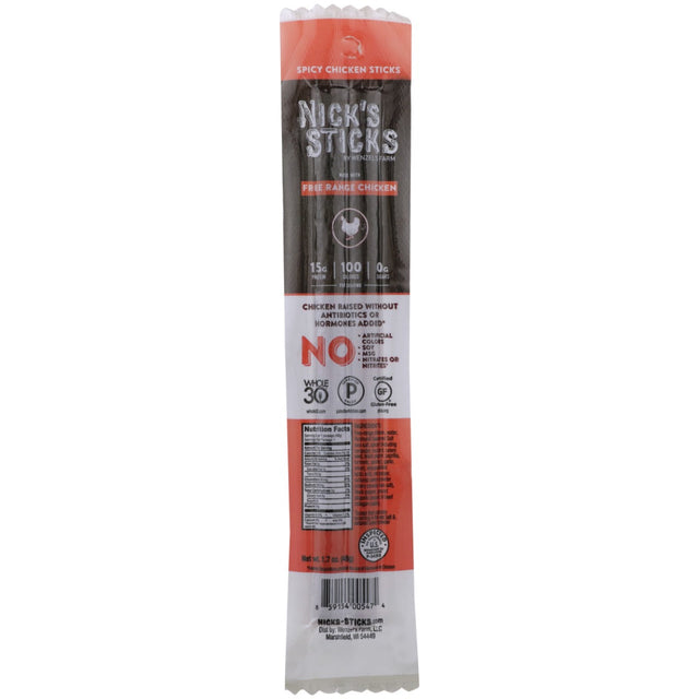NICKS STICKS: Spicy Chicken Snack Sticks, 1.7 oz - #tag1# - #tag2#