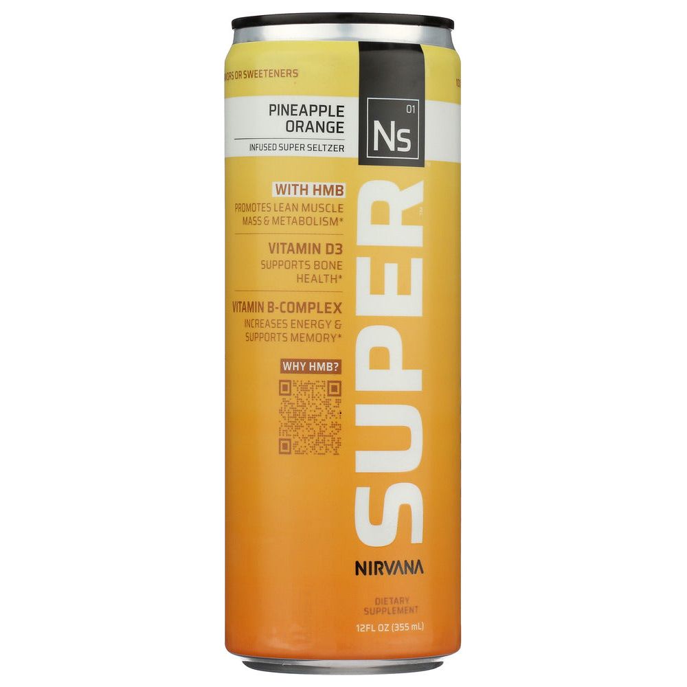 NIRVANA SUPER: Seltzer Rtd Pnapple Orgn, 12 fo - #tag1# - #tag2#