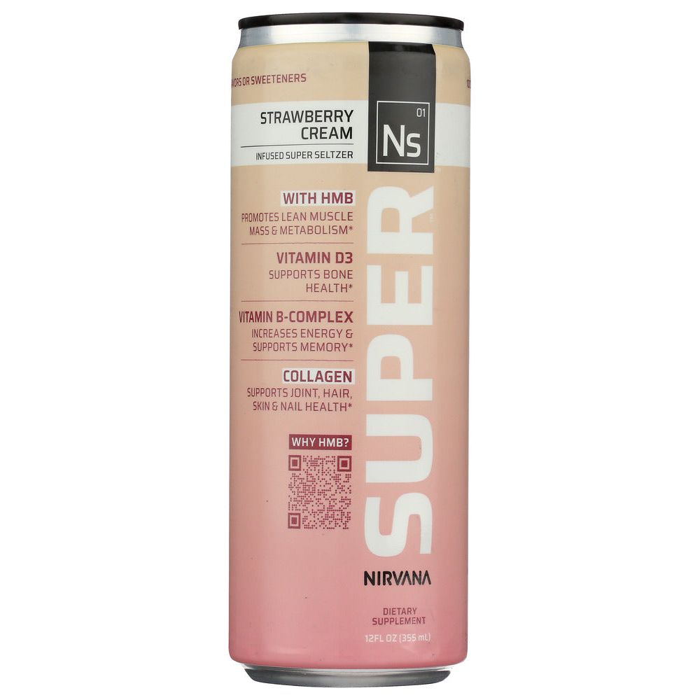 NIRVANA SUPER: Seltzer Rtd Strwbry Crm, 12 fo - #tag1# - #tag2#