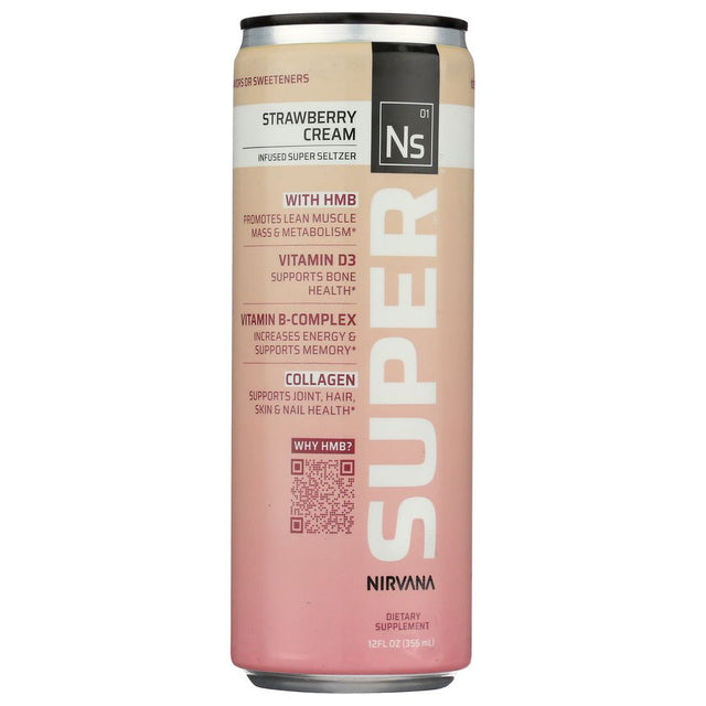 NIRVANA SUPER: Seltzer Rtd Strwbry Crm, 12 fo - #tag1# - #tag2#