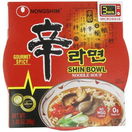 NONG SHIM: Soup Bowl Noodle Shin Gourmet, 3.03 oz - Sunshine Co Op. - #tag1# - #tag2# - #tag3# - #tag4#