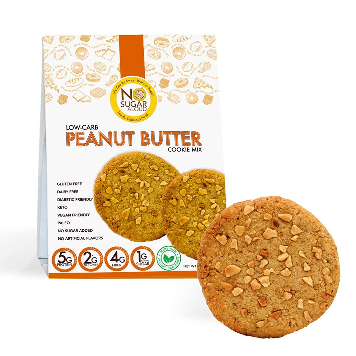 NO SUGAR ALOUD: Low Carb Peanut Butter Cookie Mix, 10 oz - #tag1# - #tag2#