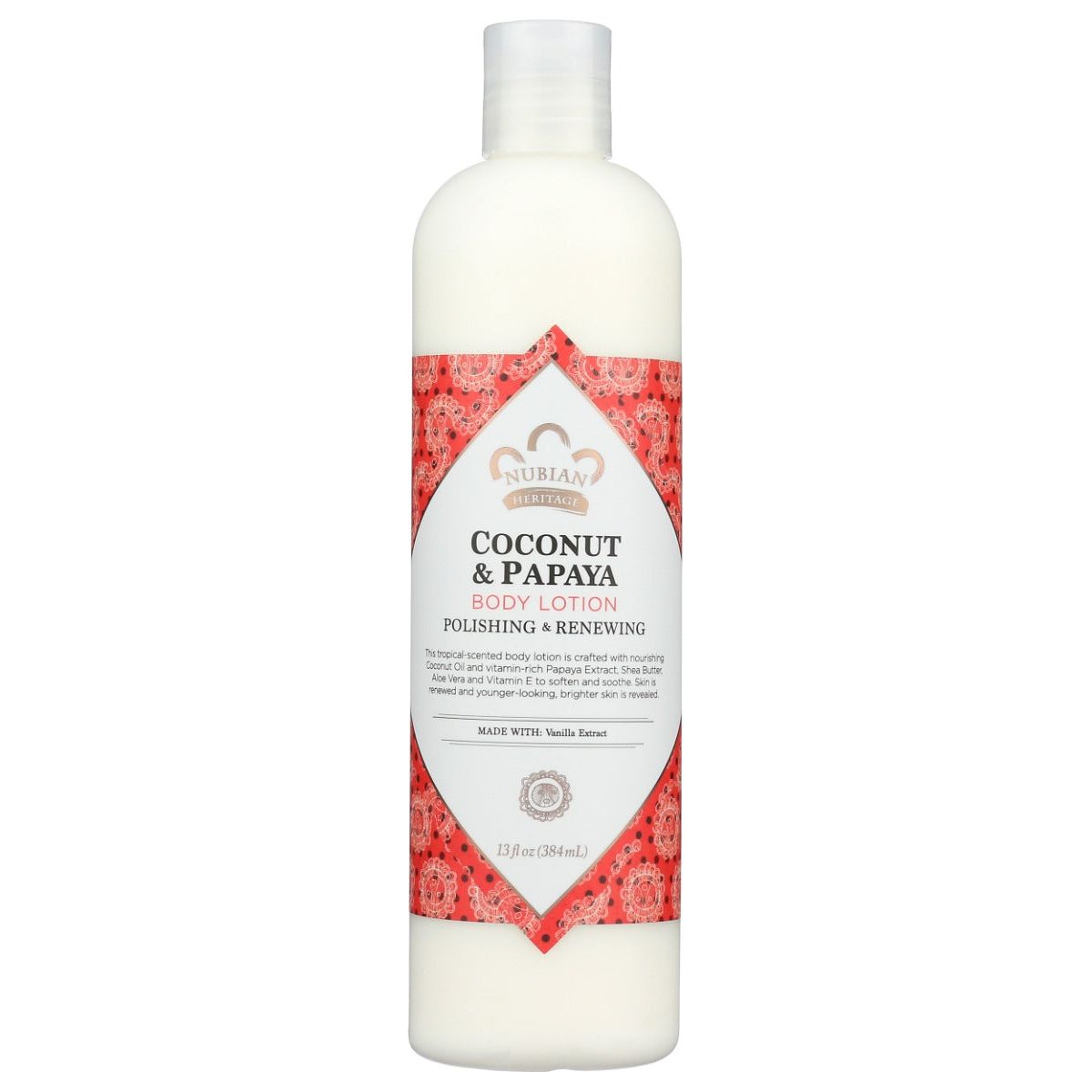 NUBIAN HERITAGE: Body Lotion Coconut & Papaya, 13 oz - #tag1# - #tag2#