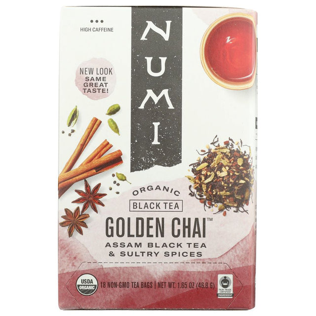 NUMI TEAS: Golden Chai Assam Black Tea, 18 bg - #tag1# - #tag2#