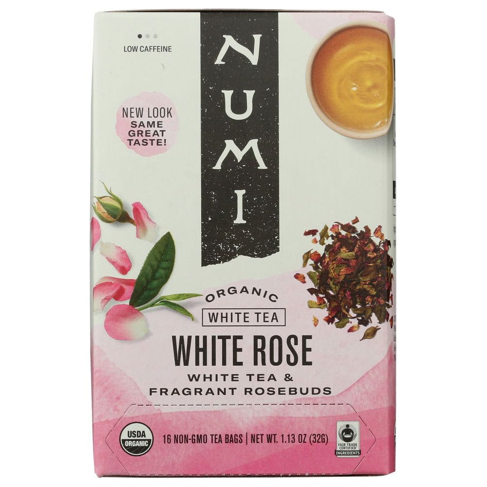 NUMI TEAS: Organic White Tea White Rose, 16 bg - Sunshine Co Op. - #tag1# - #tag2# - #tag3# - #tag4#