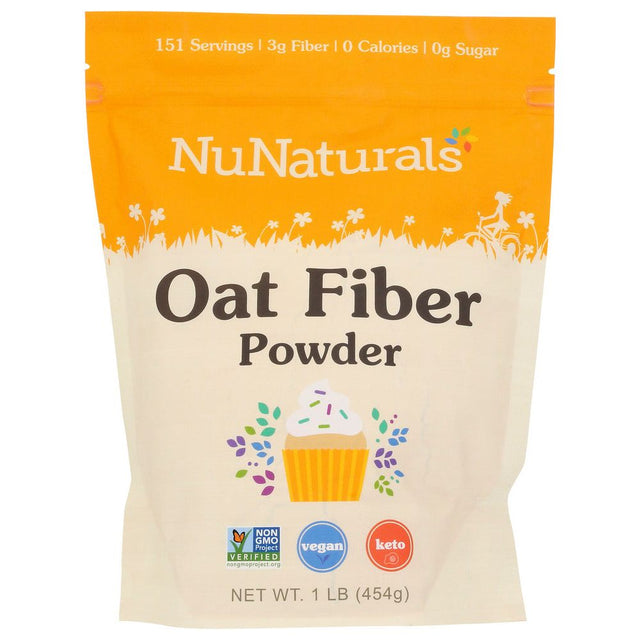 NUNATURALS INC: Oat Fiber Powder, 1lb - #tag1# - #tag2#