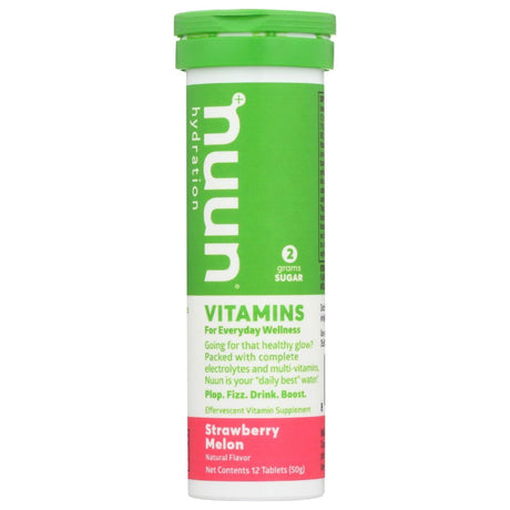 NUUN: Drink Tab Strawberry Melon, 12 tb - Sunshine Co Op. - #tag1# - #tag2# - #tag3# - #tag4#