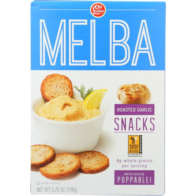 OLD LONDON: Roasted Garlic Melba Snacks, 5.25 oz - Sunshine Co Op. - #tag1# - #tag2# - #tag3# - #tag4#
