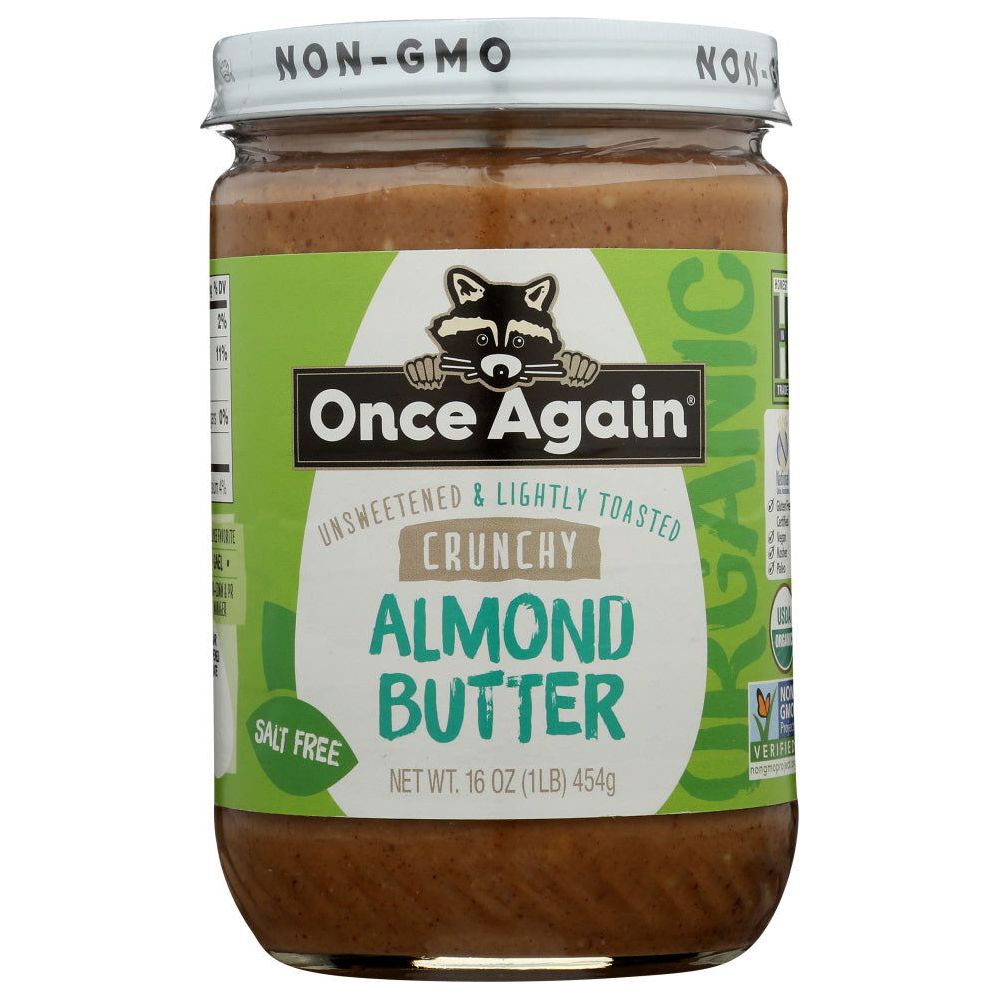 ONCE AGAIN: Nut Butter Almond Crunchy Raw, 16 oz - Sunshine Co Op. - #tag1# - #tag2# - #tag3# - #tag4#