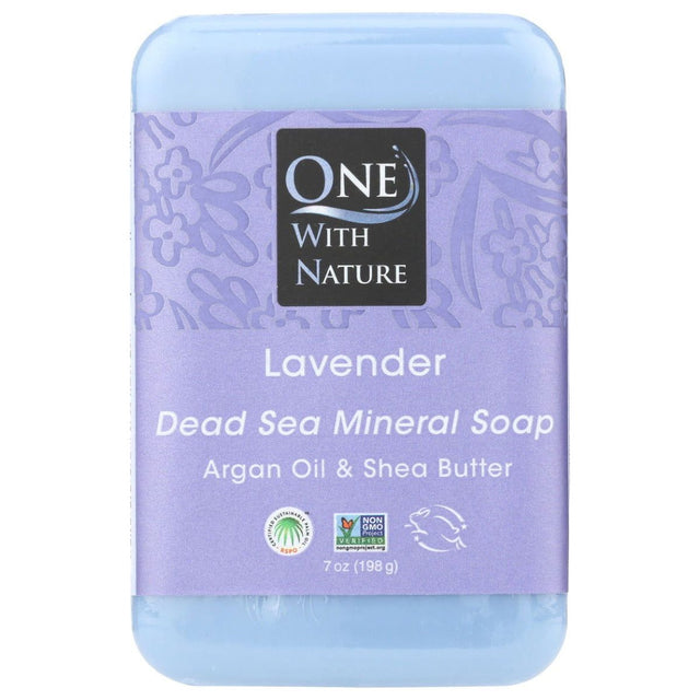 ONE WITH NATURE: Triple Milled Soap Lavender Soap Bar, 7 oz - Sunshine Co Op. - #tag1# - #tag2# - #tag3# - #tag4#