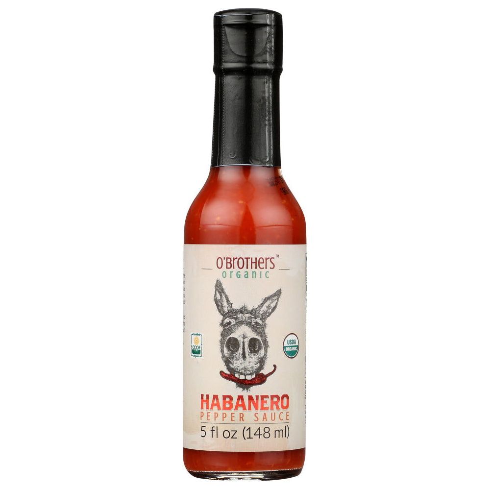 O BROTHERS: Hot Habanero Pepper Sauce, 5 oz - Sunshine Co Op. - #tag1# - #tag2# - #tag3# - #tag4#