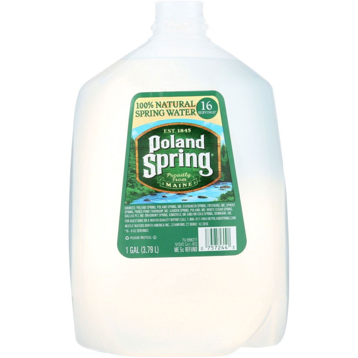 POLAND SPRINGS: Natural Spring Water Jug, 1 ga - Sunshine Co Op. - #tag1# - #tag2# - #tag3# - #tag4#