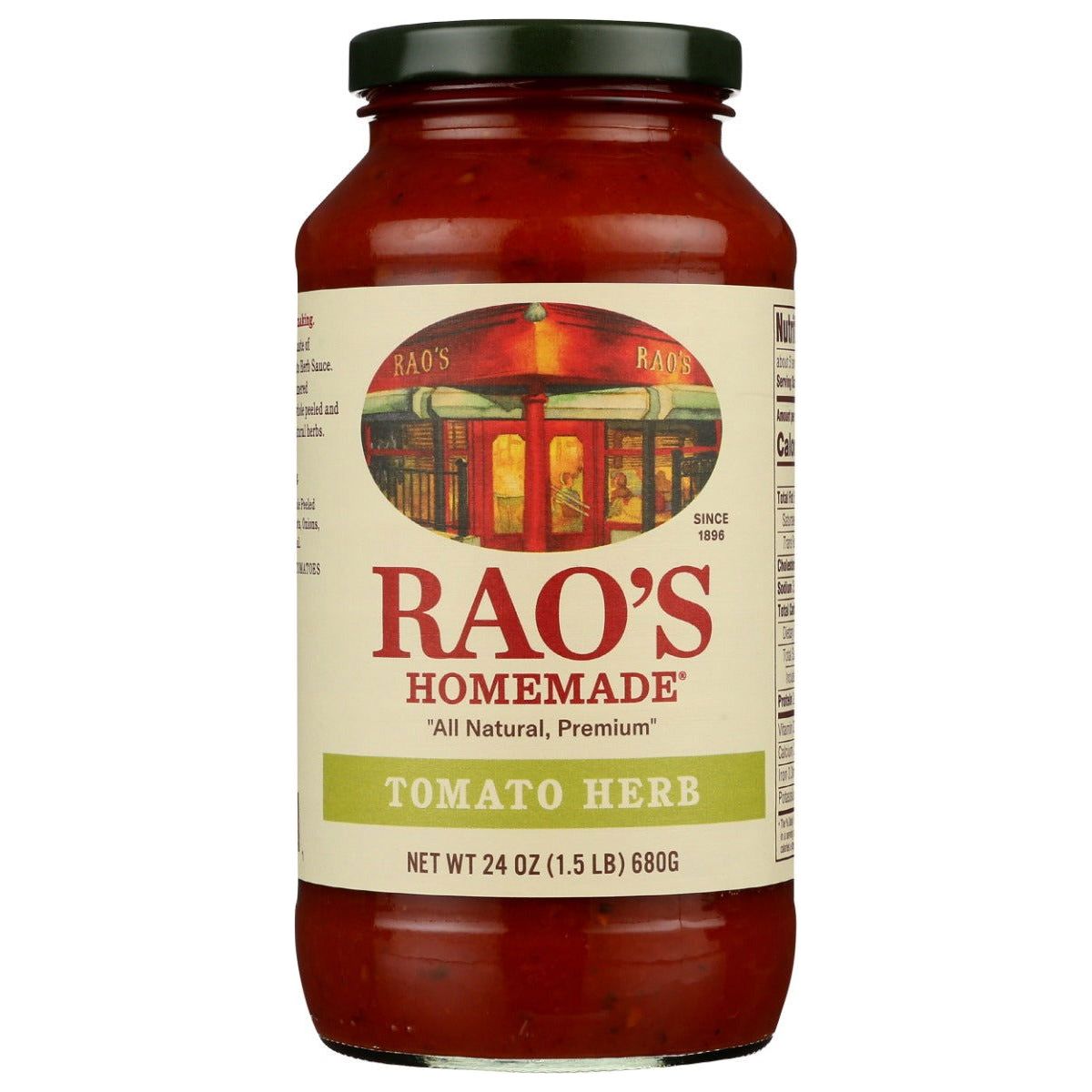 RAOS: Tomato Herb Pasta Sauce, 24 oz - Sunshine Co Op. - #tag1# - #tag2# - #tag3# - #tag4#