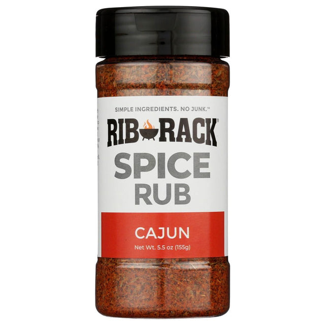 RIB RACK: Cajun Spice Rub Seasoning, 5.5 Oz - Sunshine Co Op. - #tag1# - #tag2# - #tag3# - #tag4#