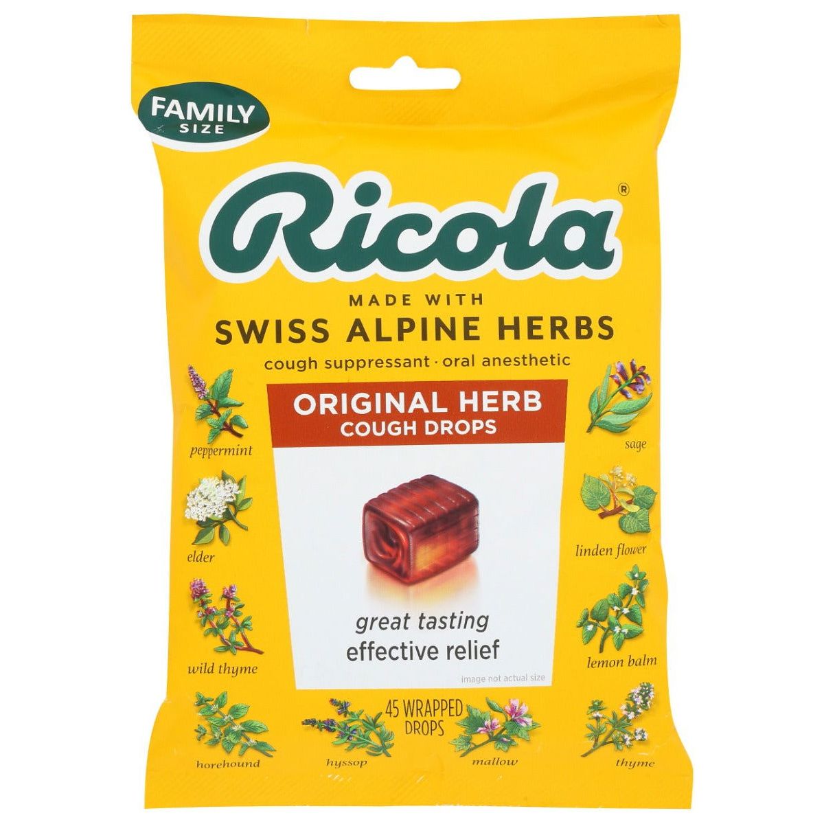 RICOLA: Original Herb Cough Drops, 45 pc - Sunshine Co Op. - #tag1# - #tag2# - #tag3# - #tag4#