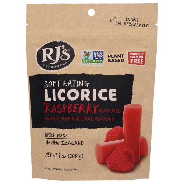 RJS LICORICE: Soft Eating Raspberry Licorice, 7 oz - Sunshine Co Op. - #tag1# - #tag2# - #tag3# - #tag4#