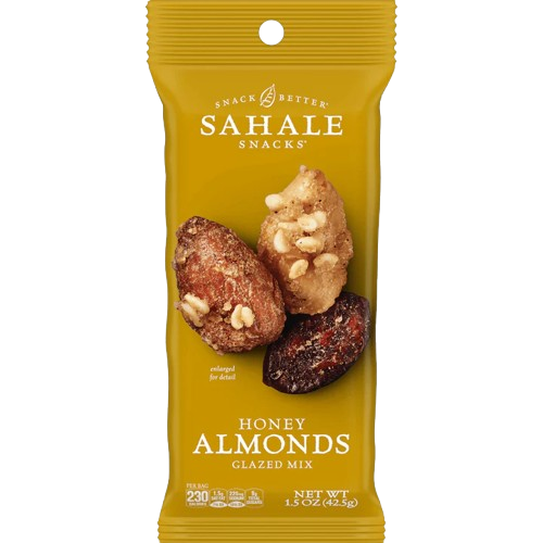 SAHALE SNACKS: Honey Almonds Glazed Mix Nut Blend, 1.5 oz - Sunshine Co Op. - #tag1# - #tag2# - #tag3# - #tag4#