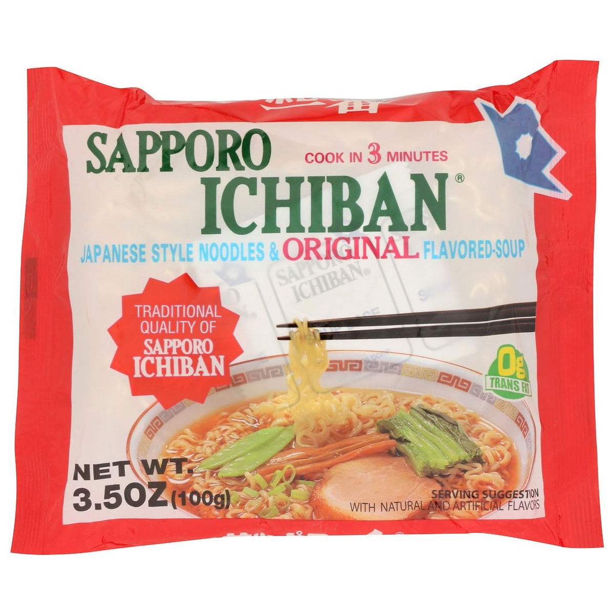 SAPPORO ICHIBAN: Original Japanese Style Noodles, 3.5 oz - Sunshine Co Op. - #tag1# - #tag2# - #tag3# - #tag4#