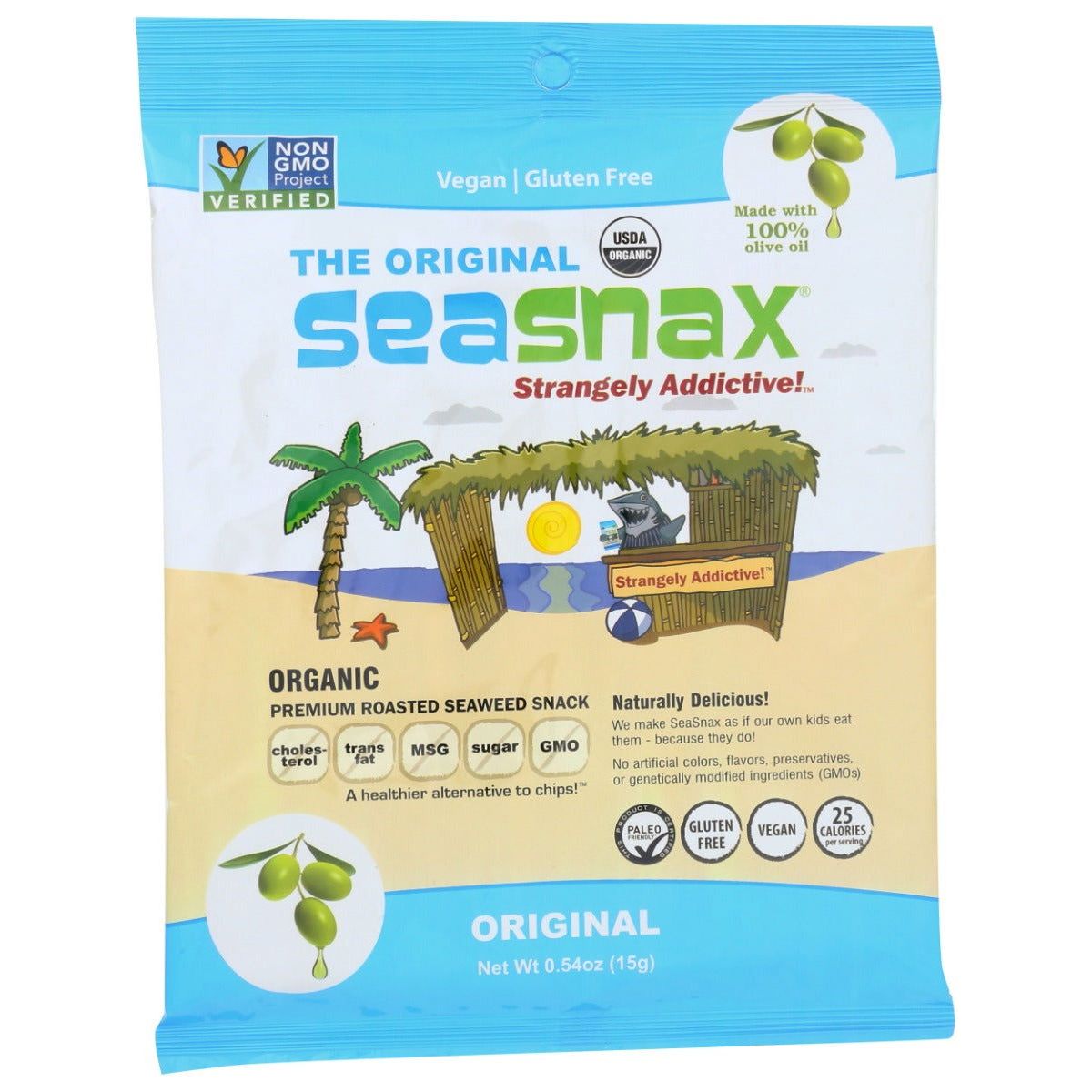 SEA SNAX: Seaweed Snacks Olive 5ct, .54 oz - Sunshine Co Op. - #tag1# - #tag2# - #tag3# - #tag4#