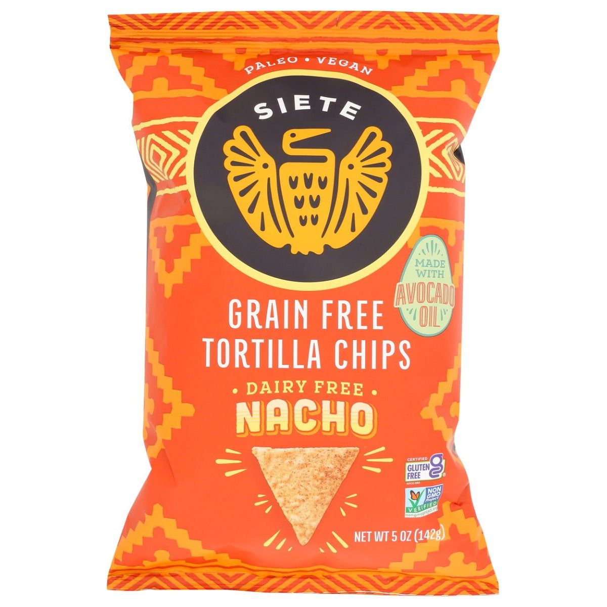 SIETE: Tortilla Nacho Chips Grain Free, 5 oz - Sunshine Co Op. - #tag1# - #tag2# - #tag3# - #tag4#