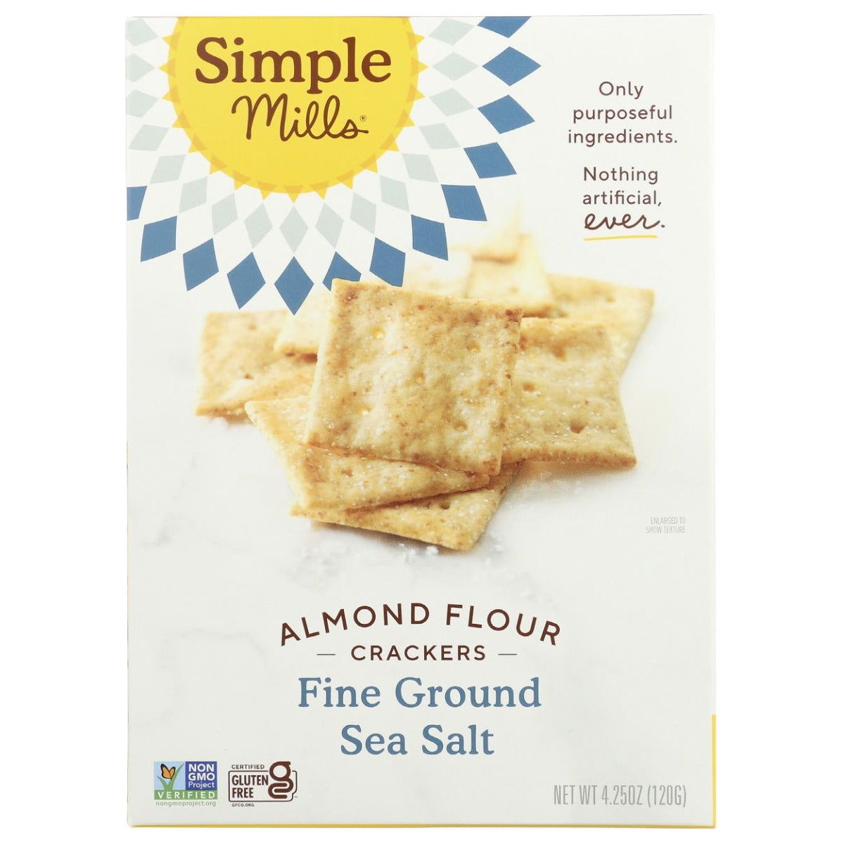 SIMPLE MILLS: Fine Ground Sea Salt Crackers, 4.25 oz - Sunshine Co Op. - #tag1# - #tag2# - #tag3# - #tag4#