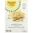 SIMPLE MILLS: Rosemary Sea Salt Crackers, 4.25 oz - Sunshine Co Op. - #tag1# - #tag2# - #tag3# - #tag4#
