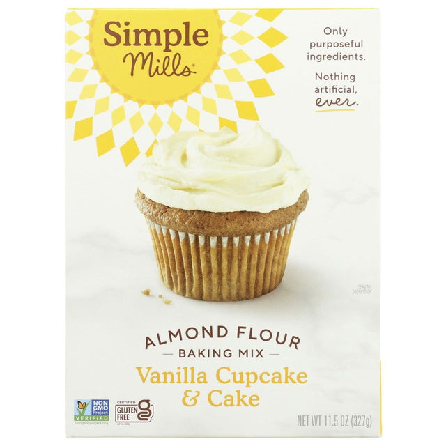 SIMPLE MILLS: Vanilla Cupcake & Cake Mix, 11.5 oz - Sunshine Co Op. - #tag1# - #tag2# - #tag3# - #tag4#