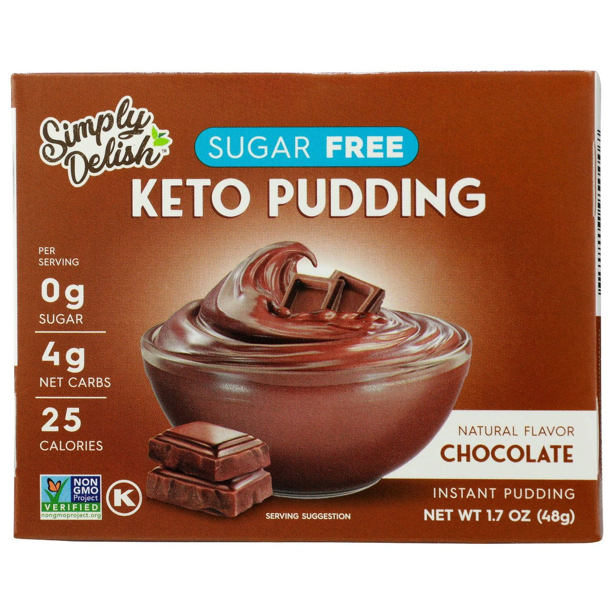SIMPLY DELISH: Chocolate Pudding, 1.7 oz - Sunshine Co Op. - #tag1# - #tag2# - #tag3# - #tag4#