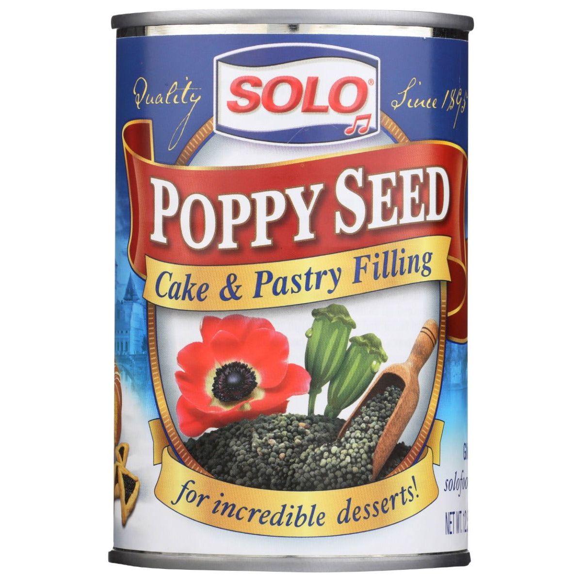 SOLO: Poppy Seed Cake and Pastry Filling, 12.5 oz - Sunshine Co Op. - #tag1# - #tag2# - #tag3# - #tag4#