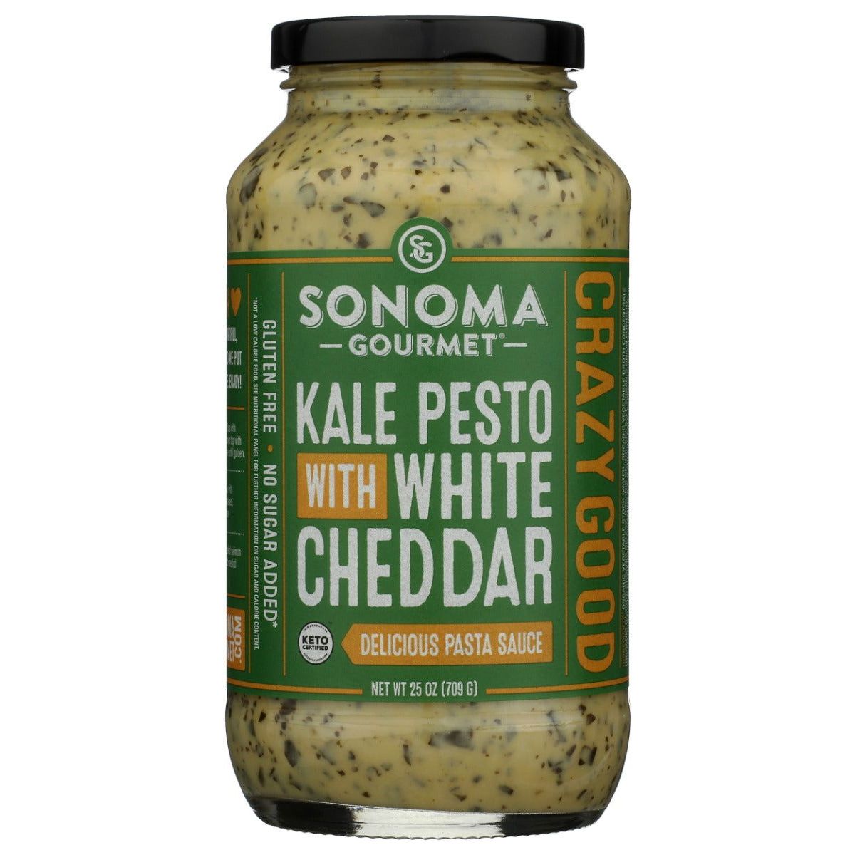 SONOMA GOURMET: Sauce Pasta Kale Pesto White Cheddar, 25 OZ - Sunshine Co Op. - #tag1# - #tag2# - #tag3# - #tag4#