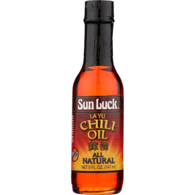 SUN LUCK: La Yu Chili Oil, 5 oz - Sunshine Co Op. - #tag1# - #tag2# - #tag3# - #tag4#
