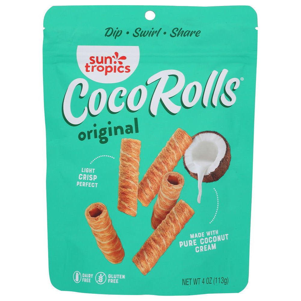 SUN TROPICS: Cookie Coconut Wafer Roll Original, 4 oz - Sunshine Co Op. - #tag1# - #tag2# - #tag3# - #tag4#