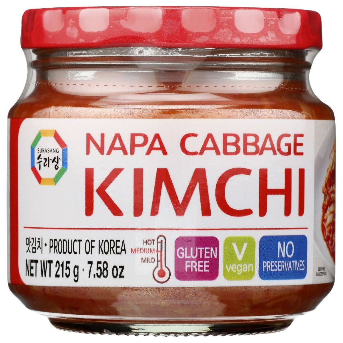 SURASANG: Napa Cabbage Kimchi Jar, 7.58 oz - Sunshine Co Op. - #tag1# - #tag2# - #tag3# - #tag4#