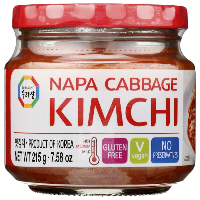 SURASANG: Napa Cabbage Kimchi Jar, 7.58 oz - Sunshine Co Op. - #tag1# - #tag2# - #tag3# - #tag4#