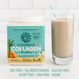 Sunwarrior Collagen Building Powder Protein Peptide Tahitian Vanilla 1.1 lb