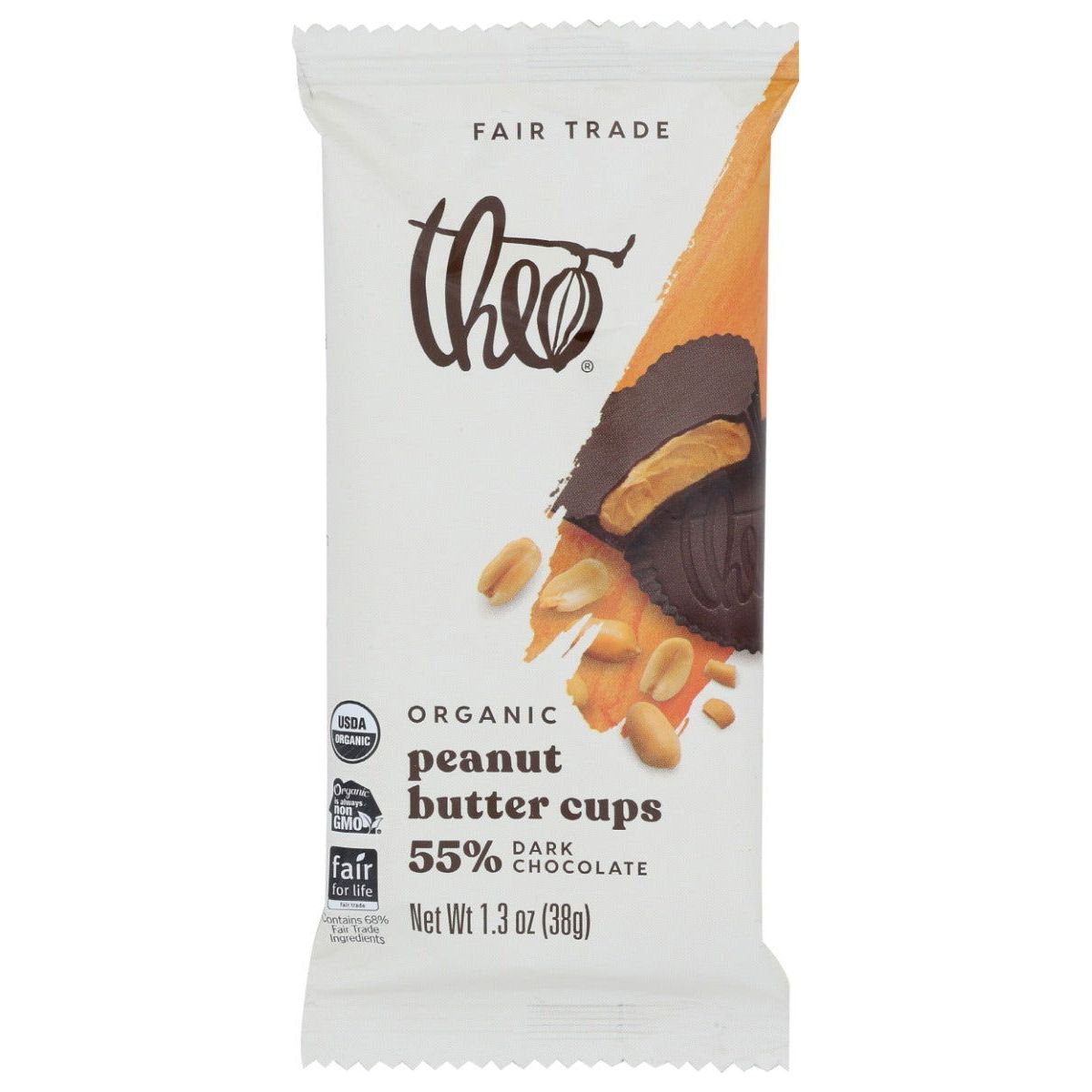 THEO CHOCOLATE: Dark Chocolate Peanut Butter Cups, 1.3 oz - Sunshine Co Op. - #tag1# - #tag2# - #tag3# - #tag4#