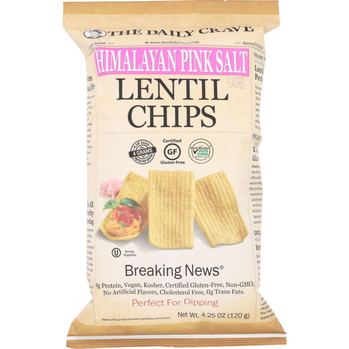 THE DAILY CRAVE: Chip Lentil Himalayan Pink Salt, 4.25 oz - Sunshine Co Op. - #tag1# - #tag2# - #tag3# - #tag4#
