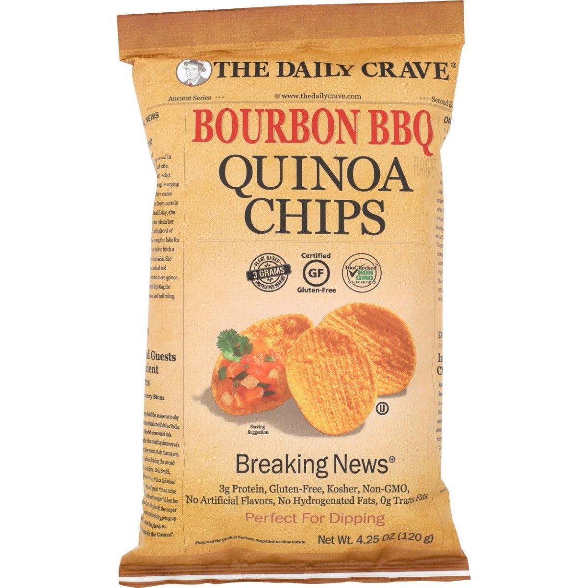 THE DAILY CRAVE: Chip Quinoa Bourbon Bbq, 4.25 oz - Sunshine Co Op. - #tag1# - #tag2# - #tag3# - #tag4#