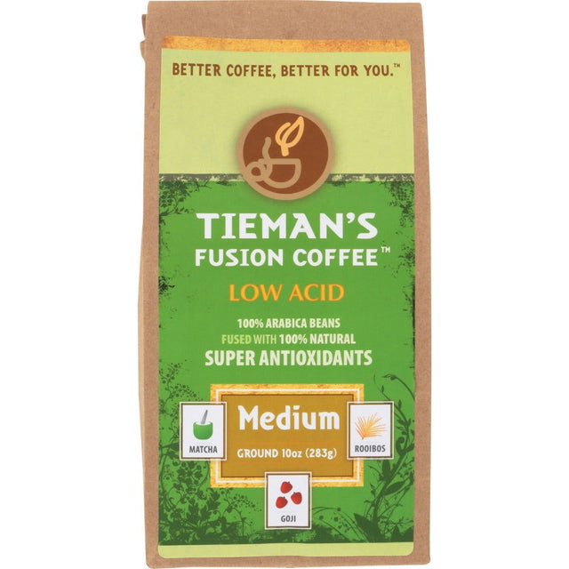 TIEMANS FUSION: Medium Fusion Ground Coffee, 10 oz - Sunshine Co Op. - #tag1# - #tag2# - #tag3# - #tag4#