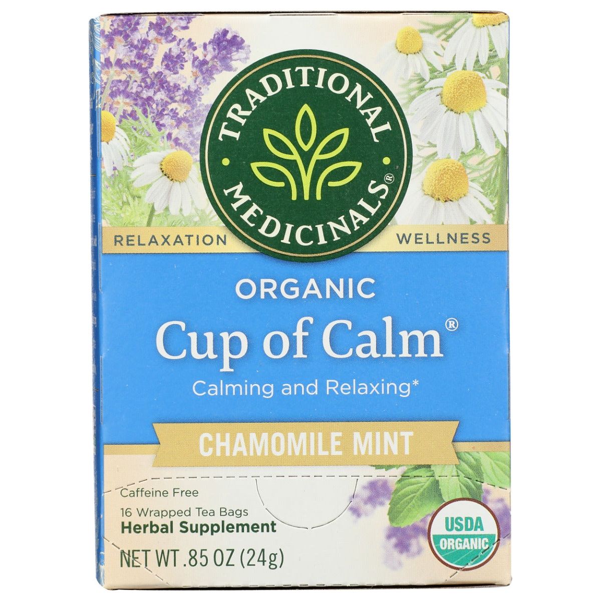 TRADITIONAL MEDICINALS: Cup of Calm Tea, 16 bg - Sunshine Co Op. - #tag1# - #tag2# - #tag3# - #tag4#