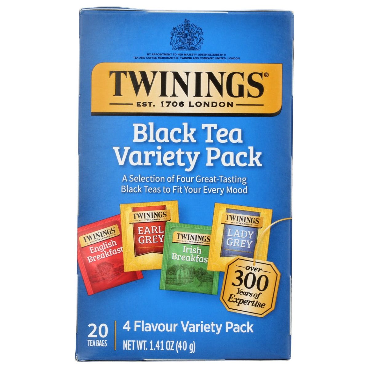 TWINING TEA: Black Tea Variety Pack 20 Tea Bags, 1.41 oz - Sunshine Co Op. - #tag1# - #tag2# - #tag3# - #tag4#