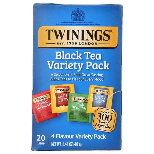 TWINING TEA: Black Tea Variety Pack 20 Tea Bags, 1.41 oz - Sunshine Co Op. - #tag1# - #tag2# - #tag3# - #tag4#