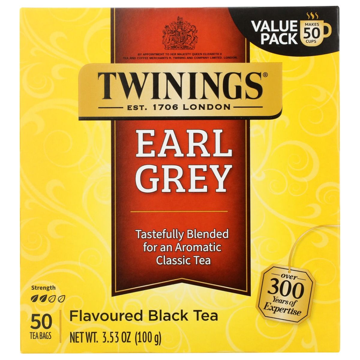 TWINING TEA: Earl Grey Tea, 50 bg - Sunshine Co Op. - #tag1# - #tag2# - #tag3# - #tag4#