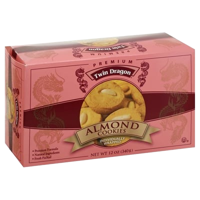 TWIN DRAGON: Almond Cookies, 12 oz - Sunshine Co Op. - #tag1# - #tag2# - #tag3# - #tag4#