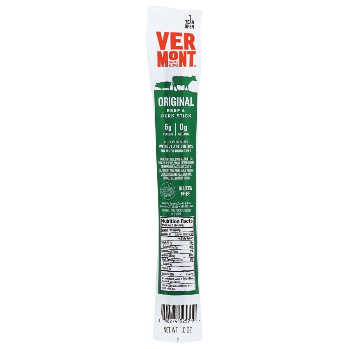 VERMONT SMOKE: Original Beef and Pork Sticks, 1 oz - Sunshine Co Op. - #tag1# - #tag2# - #tag3# - #tag4#