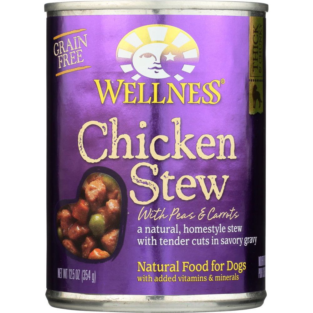 WELLNESS: Chicken Stew with Peas & Carrots Canned Dog Food, 12.5 oz - Sunshine Co Op. - #tag1# - #tag2# - #tag3# - #tag4#