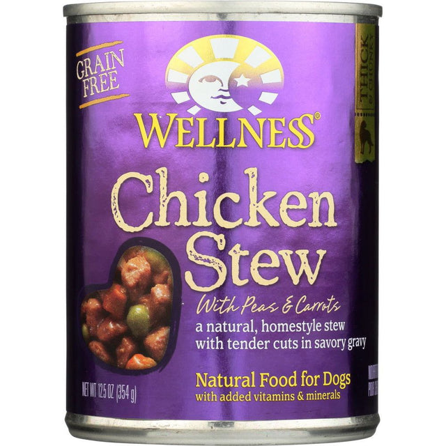 WELLNESS: Chicken Stew with Peas & Carrots Canned Dog Food, 12.5 oz - Sunshine Co Op. - #tag1# - #tag2# - #tag3# - #tag4#