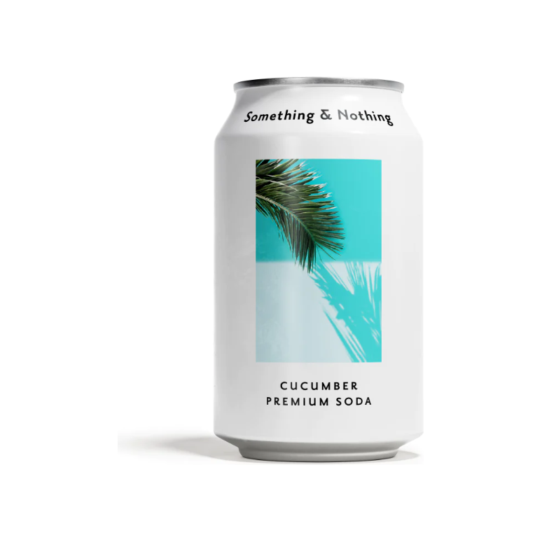 SOMETHING AND NOTHING: Cucumber Premium Soda, 12 fo
